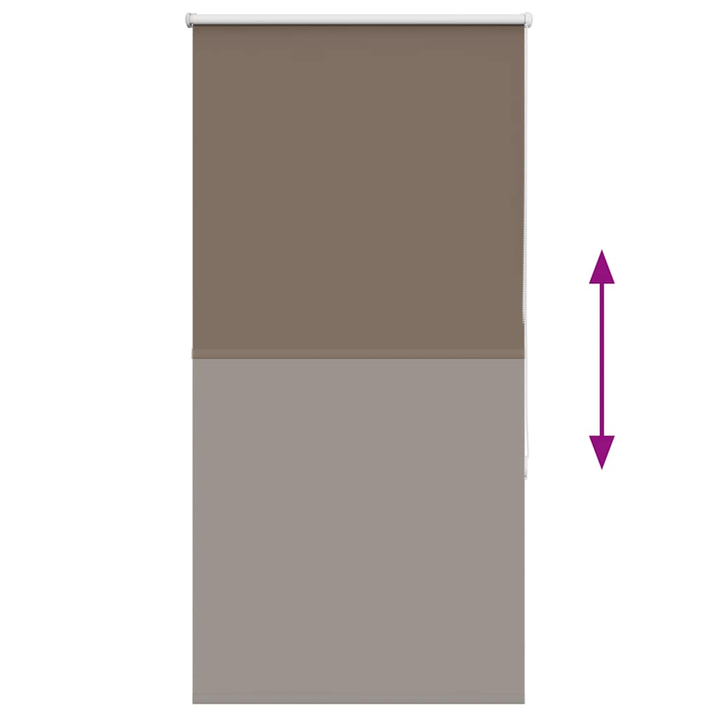 Roller Blind Blackout Coffee 65x175 cm Fabric Width 60.7 cm Polyester