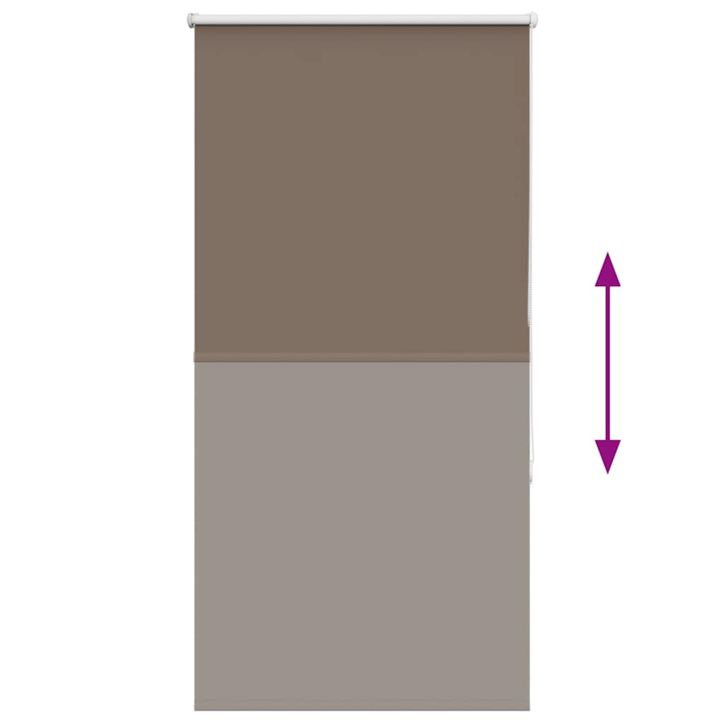 Roller Blind Blackout Coffee 70x175 cm Fabric Width 65.7 cm Polyester