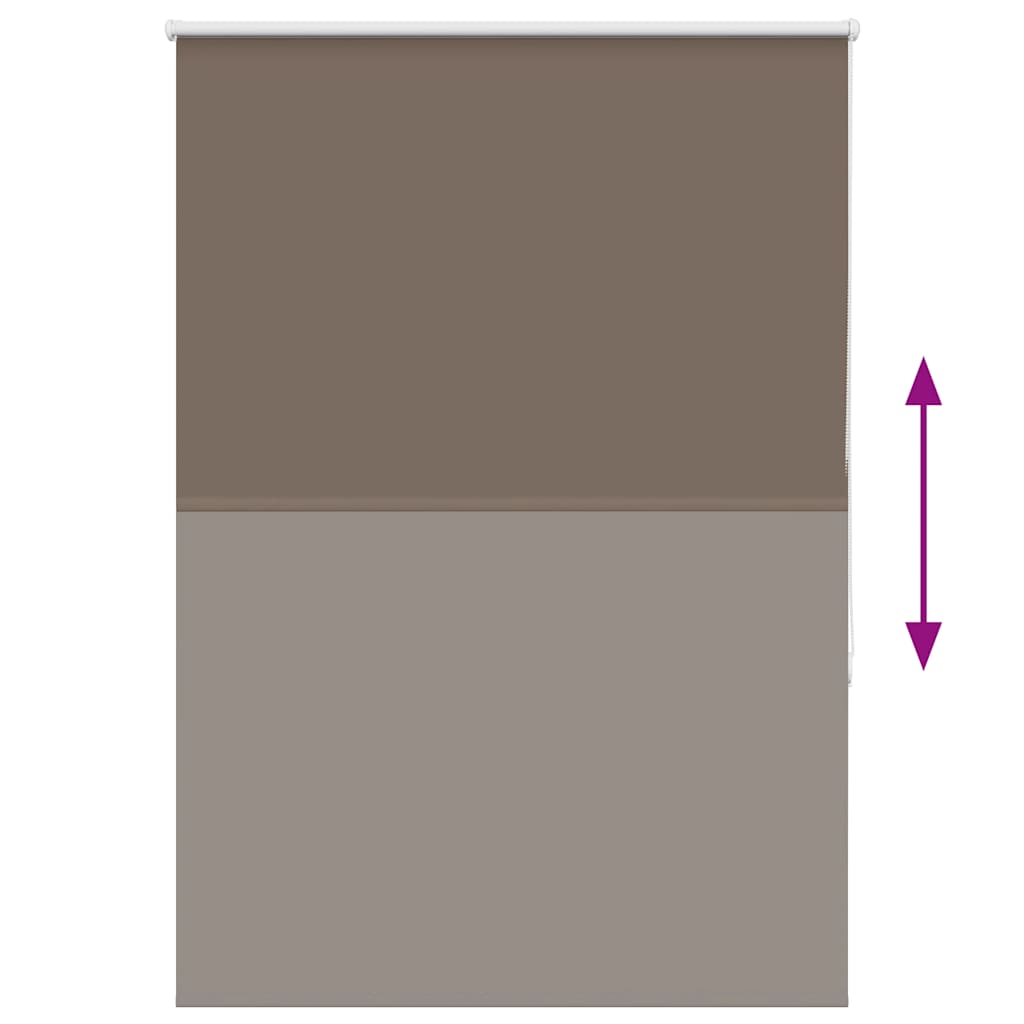 Roller Blind Blackout Coffee 115x175 cm Fabric Width 110.7 cm Polyester