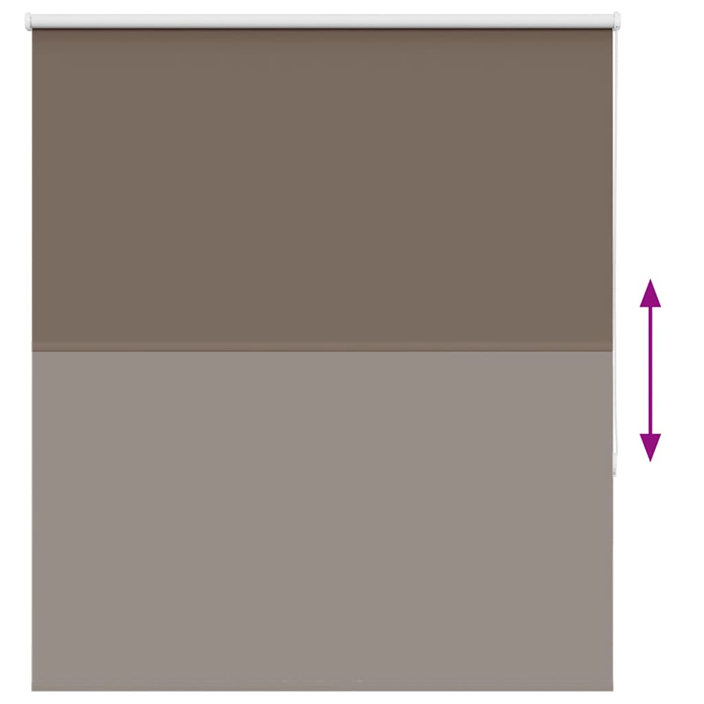 Roller Blind Blackout Coffee 120x175 cm Fabric Width 116.6 cm Polyester