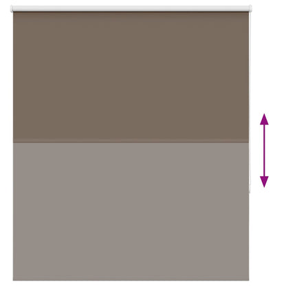 Roller Blind Blackout Coffee 140x175 cm Fabric Width 136.6 cm Polyester