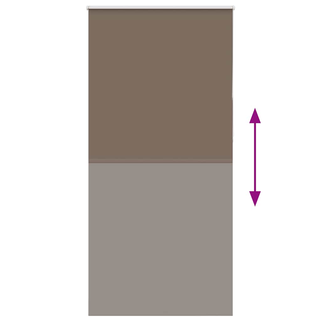 Roller Blind Blackout Coffee 90x210 cm Fabric Width 85.7 cm Polyester