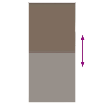 Roller Blind Blackout Coffee 90x210 cm Fabric Width 85.7 cm Polyester