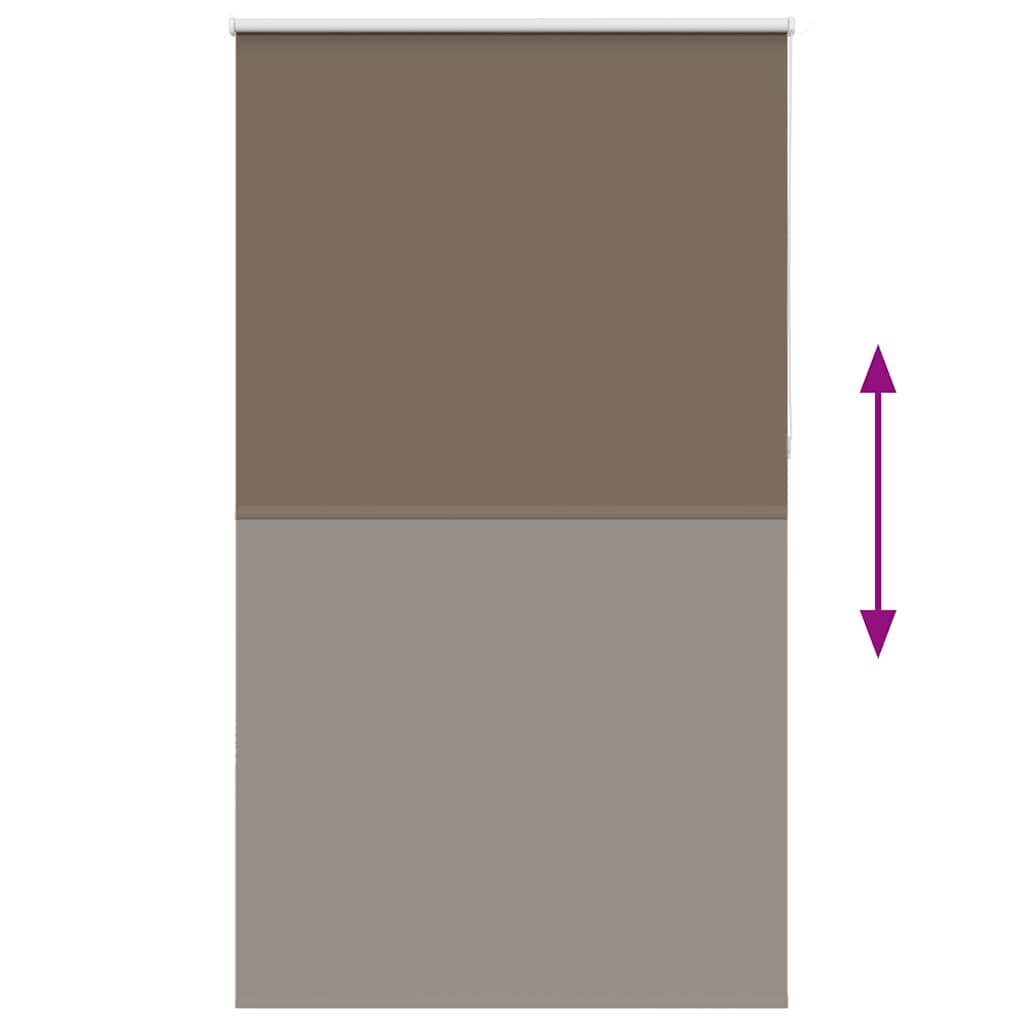 Roller Blind Blackout Coffee 135x210 cm Fabric Width 131.6 cm Polyester