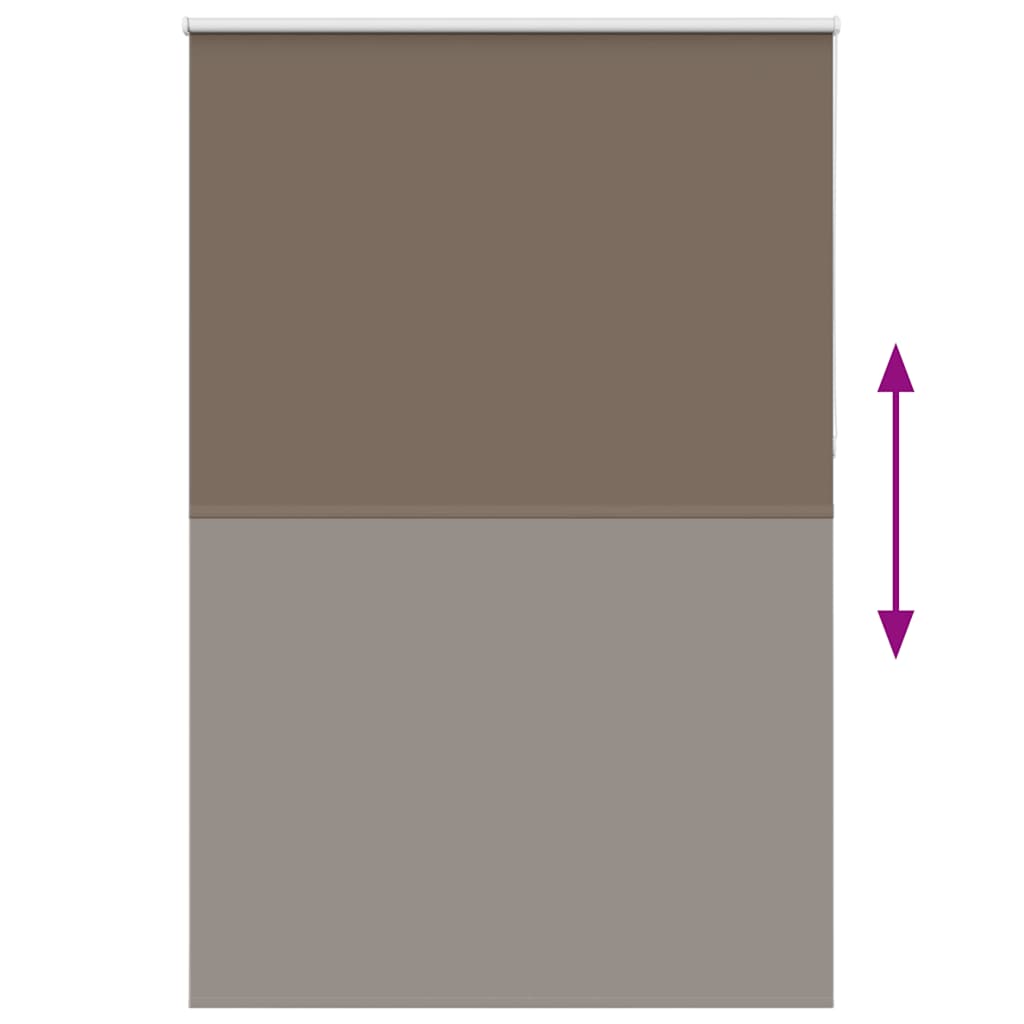Roller Blind Blackout Coffee 150x210 cm Fabric Width 146.6 cm Polyester