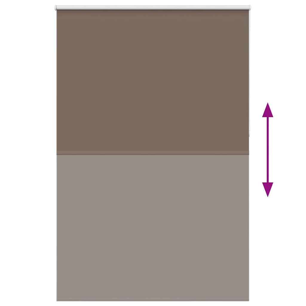Roller Blind Blackout Coffee 160x210 cm Fabric Width 156.6 cm Polyester