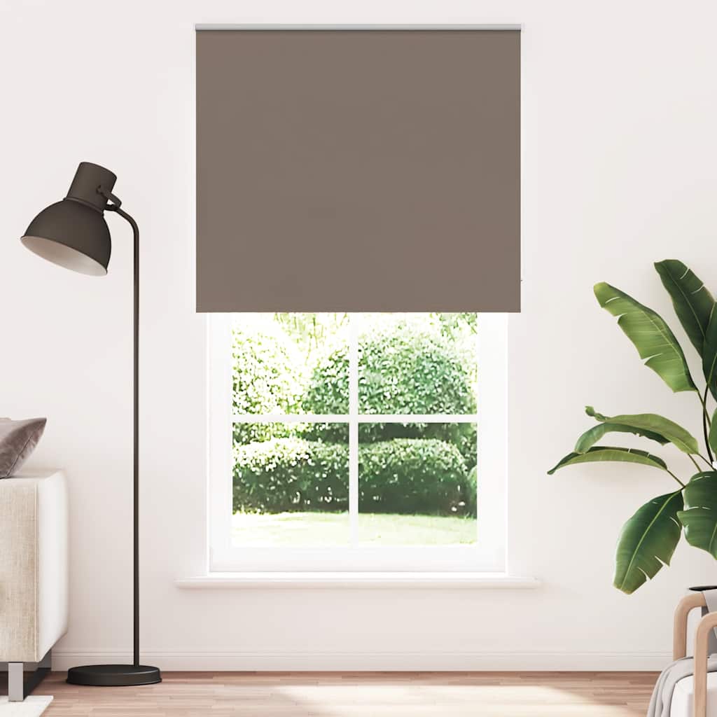Roller Blind Blackout Coffee 125x230 cm Fabric Width 121.6 cm