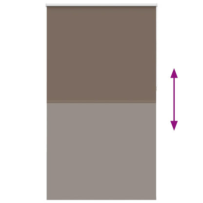 Roller Blind Blackout Coffee 135x230 cm Fabric Width 131.6 cm Polyester