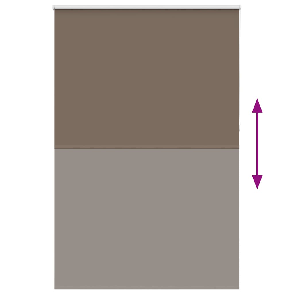 Roller Blind Blackout Coffee 155x230 cm Fabric Width 151.6 cm Polyester