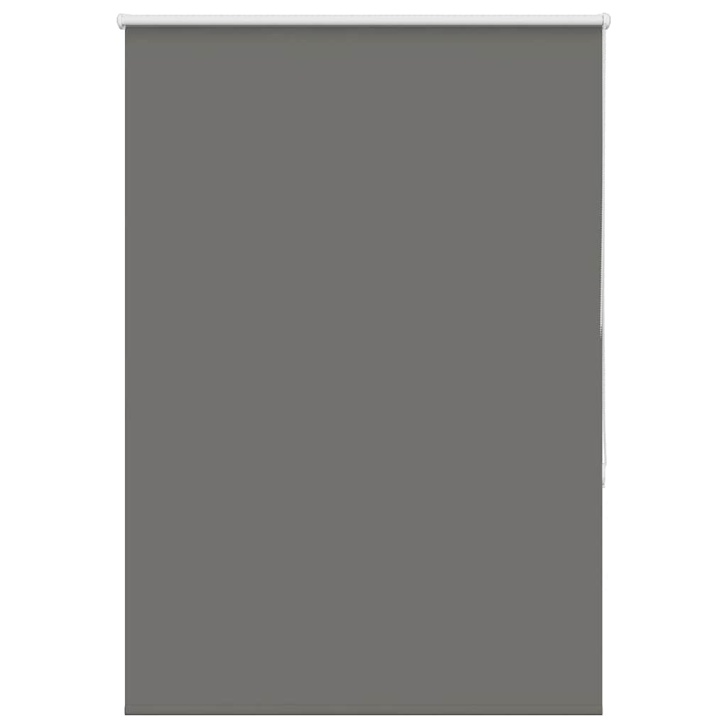 Roller Blind Blackout Grey 110x130 cm Fabric Width 105.7 cm Polyester