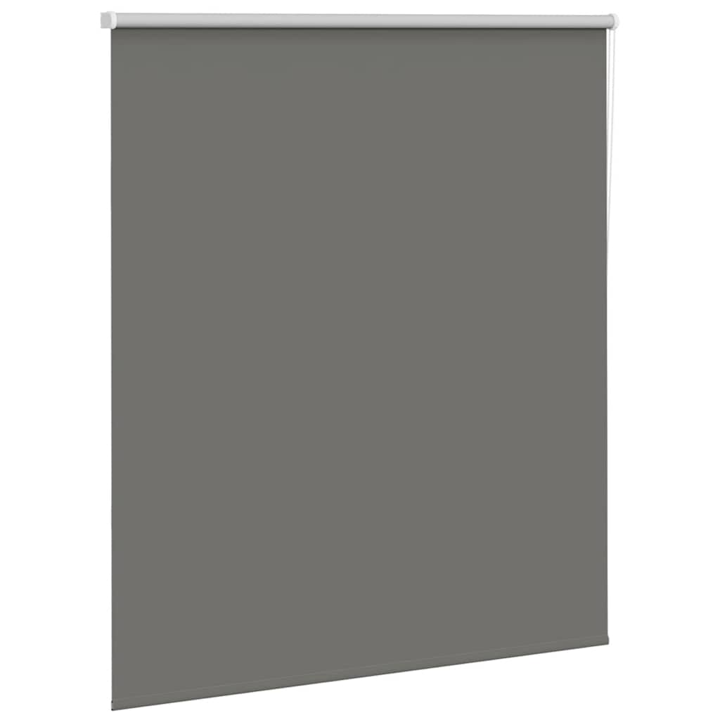 Roller Blind Blackout Grey 125x130 cm Fabric Width 121.6 cm Polyester