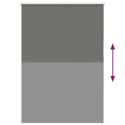 Roller Blind Blackout Grey 95x150 cm Fabric Width 90.7 cm Polyester