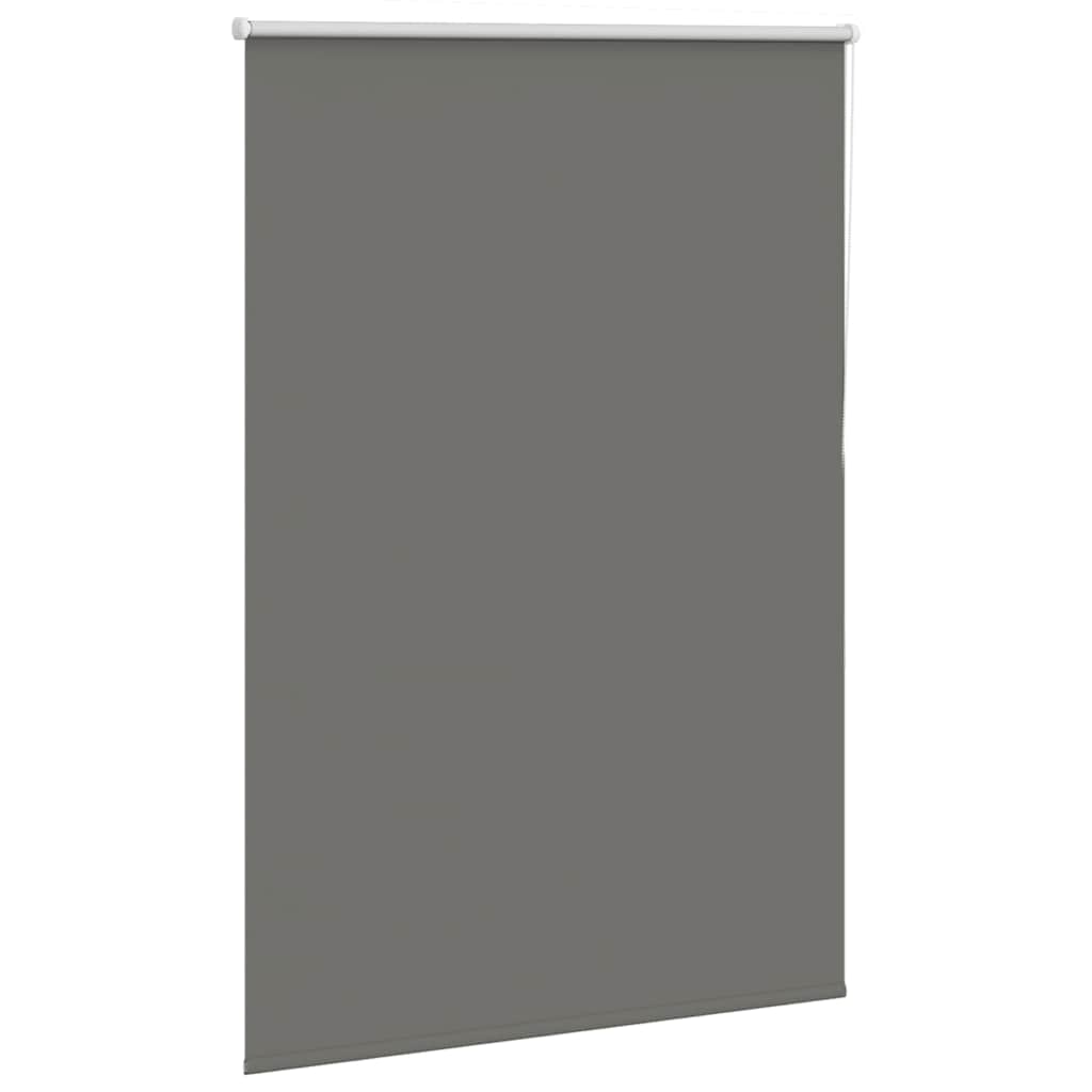 Roller Blind Blackout Grey 100x150 cm Fabric Width 95.7 cm Polyester