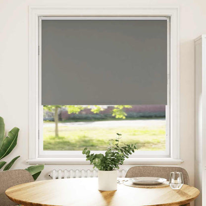 Roller Blind Blackout Grey 110x150 cm Fabric Width 105.7 cm Polyester