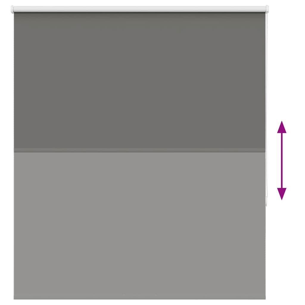 Roller Blind Blackout Grey 125x150 cm Fabric Width 121.6 cm Polyester