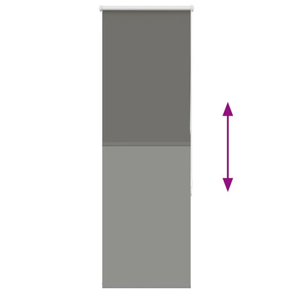 Roller Blind Blackout Grey 60x175 cm Fabric Width 55.7 cm Polyester
