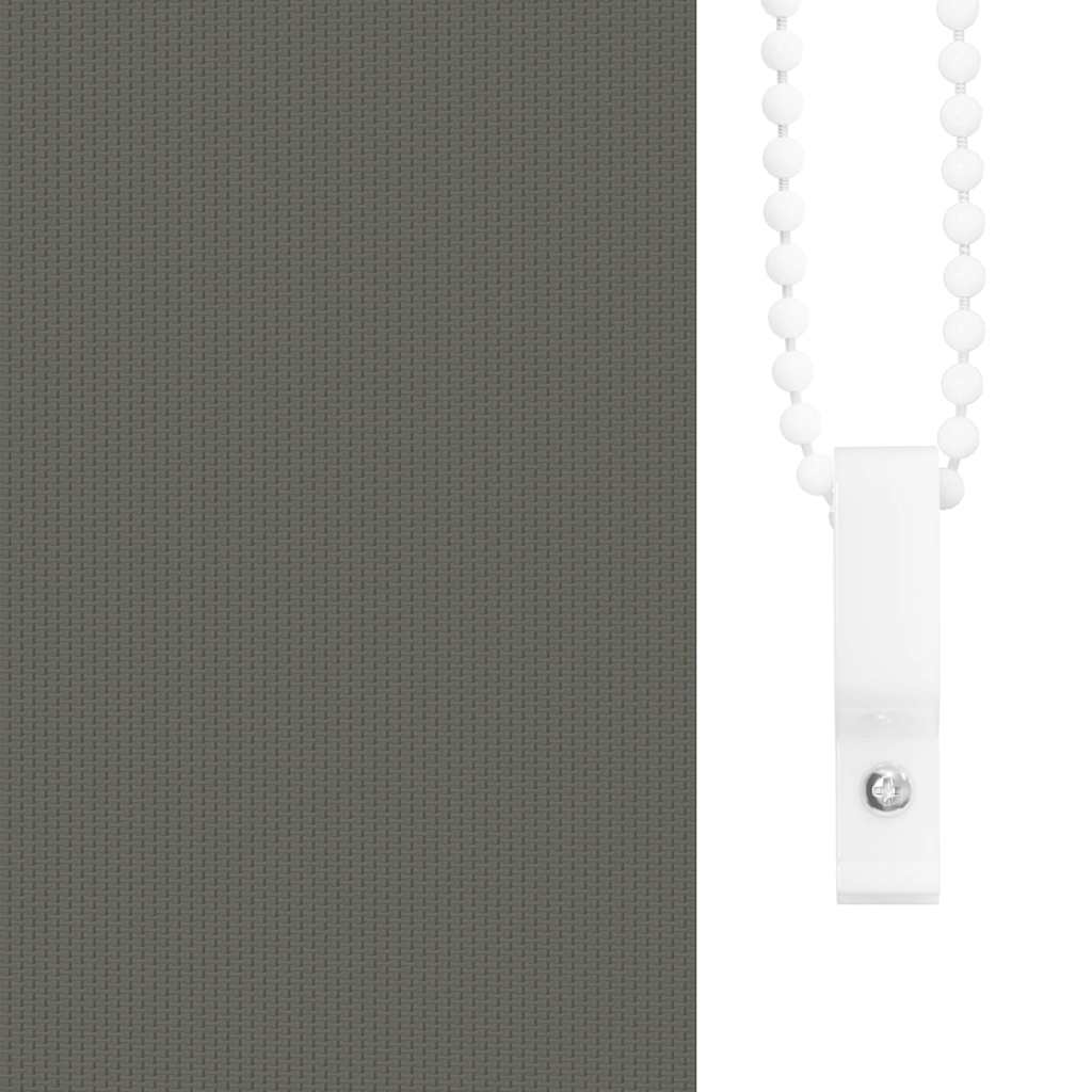 Roller Blind Blackout Grey 85x175 cm Fabric Width 80.7 cm Polyester