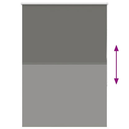 Roller Blind Blackout Grey 105x175 cm Fabric Width 100.7 cm Polyester