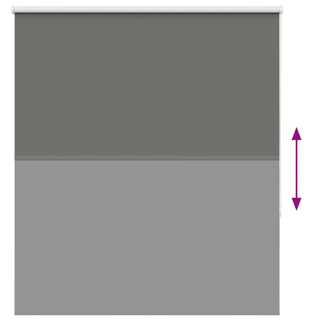 Roller Blind Blackout Grey 130x175 cm Fabric Width 126.6 cm Polyester
