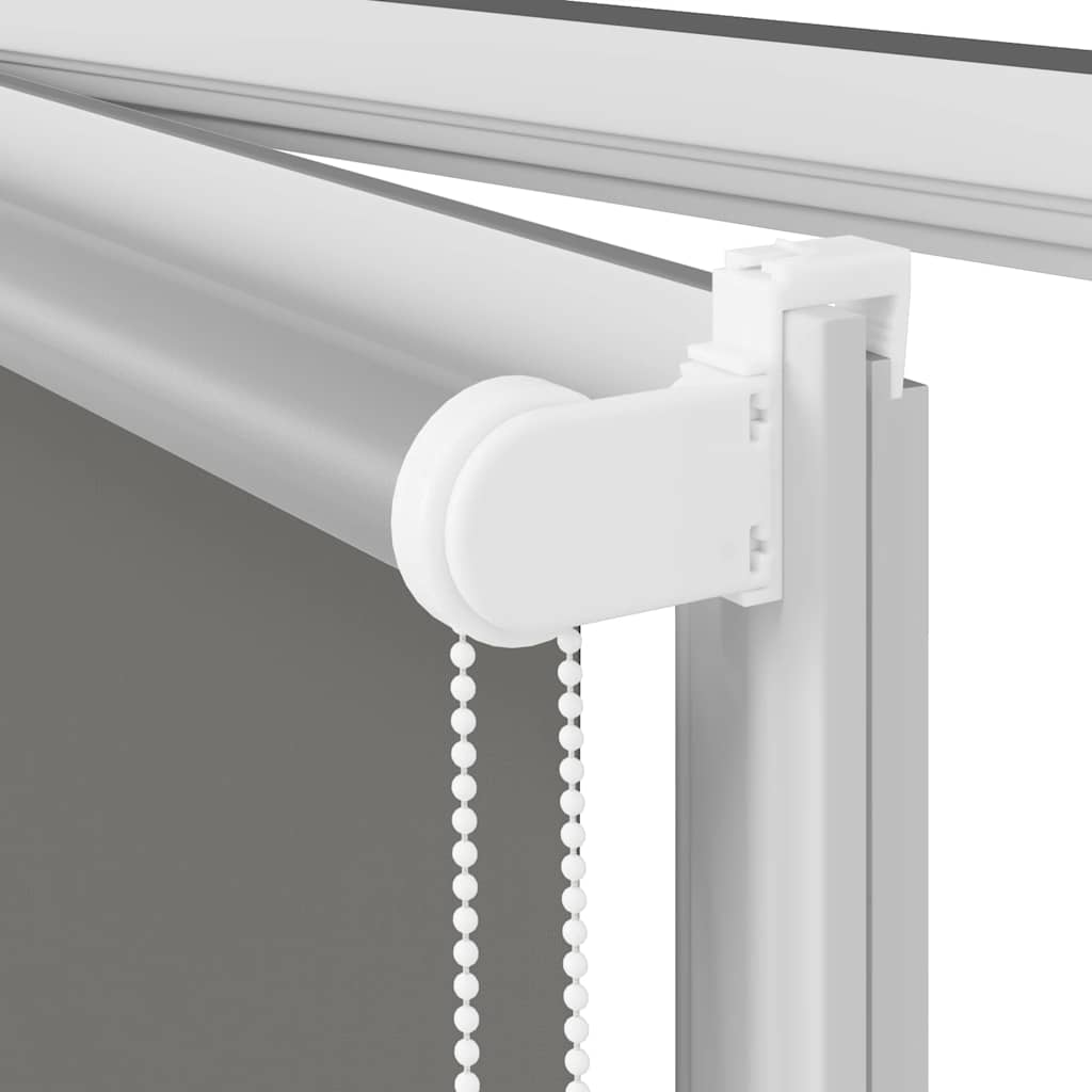 Roller Blind Blackout Grey 150x175 cm Fabric Width 146.6 cm