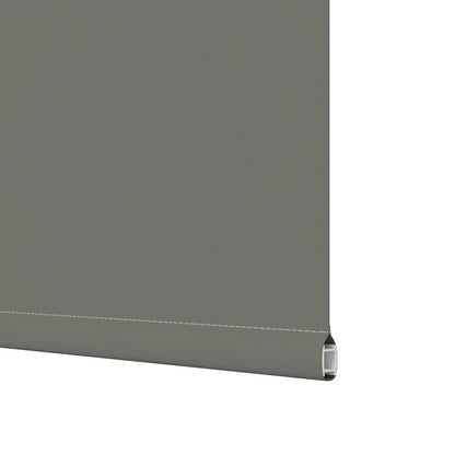Roller Blind Blackout Grey 150x175 cm Fabric Width 146.6 cm