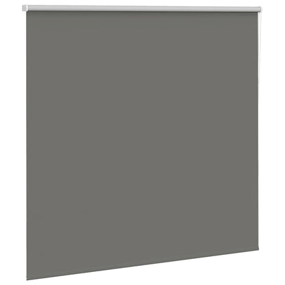 Roller Blind Blackout Grey 150x175 cm Fabric Width 146.6 cm Polyester