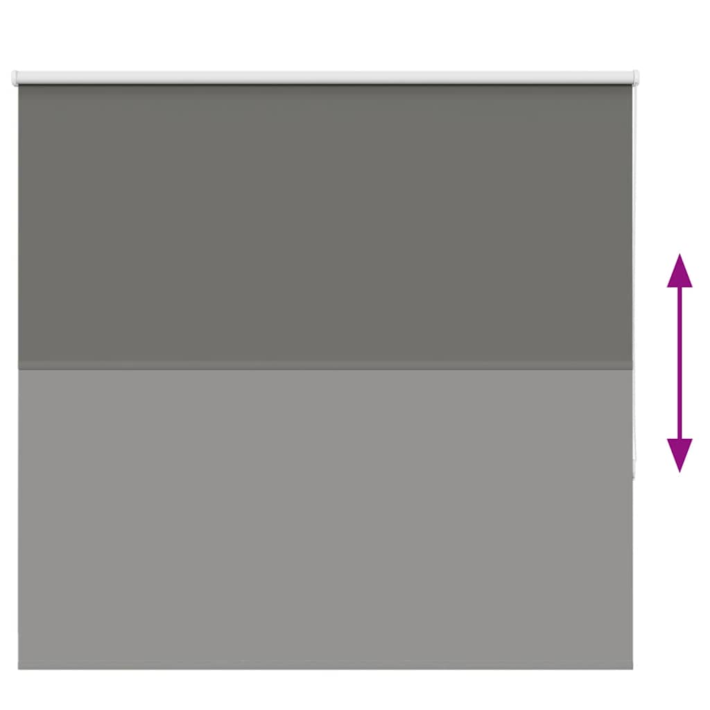 Roller Blind Blackout Grey 165x175 cm Fabric Width 161.6 cm Polyester