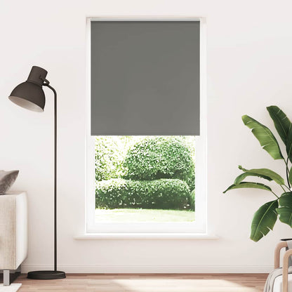 Roller Blind Blackout Grey 95x210 cm Fabric Width 90.7 cm Polyester