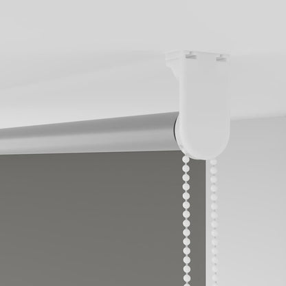 Roller Blind Blackout Grey 130x210 cm Fabric Width 126.6 cm