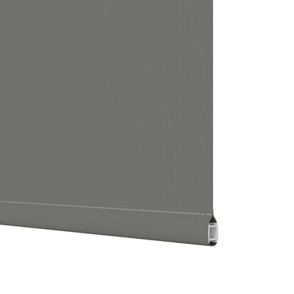 Roller Blind Blackout Grey 130x210 cm Fabric Width 126.6 cm