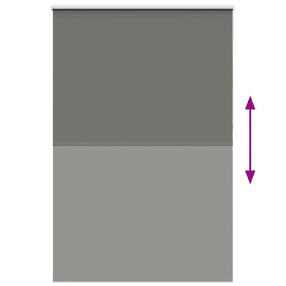 Roller Blind Blackout Grey 150x210 cm Fabric Width 146.6 cm Polyester