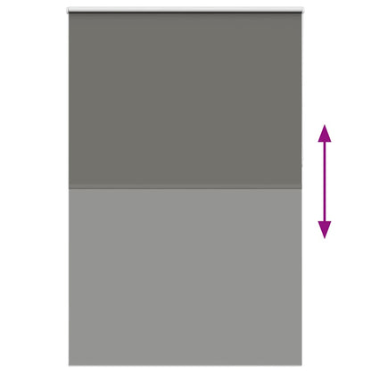 Roller Blind Blackout Grey 155x210 cm Fabric Width 151.6 cm Polyester