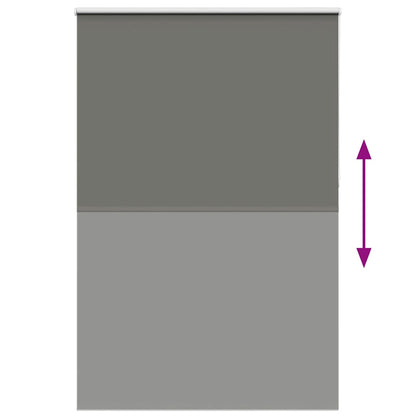 Roller Blind Blackout Grey 160x210 cm Fabric Width 156.6 cm Polyester