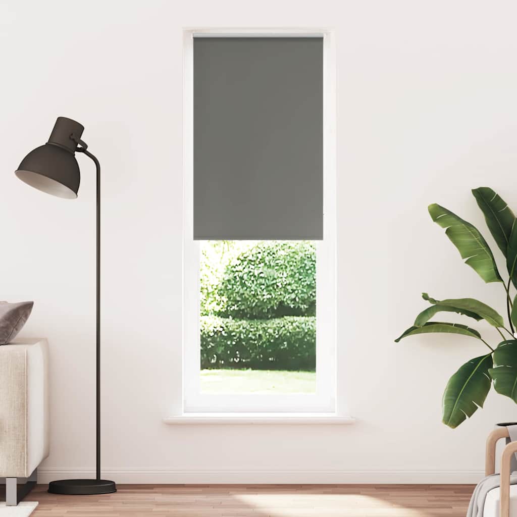 Roller Blind Blackout Grey 65x230 cm Fabric Width 60.7 cm Polyester