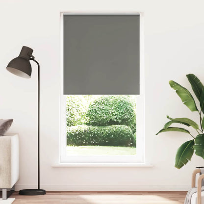 Roller Blind Blackout Grey 90x230 cm Fabric Width 85.7 cm Polyester