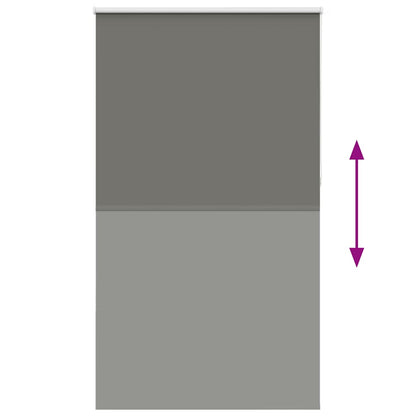 Roller Blind Blackout Grey 140x230 cm Fabric Width 136.6 cm Polyester
