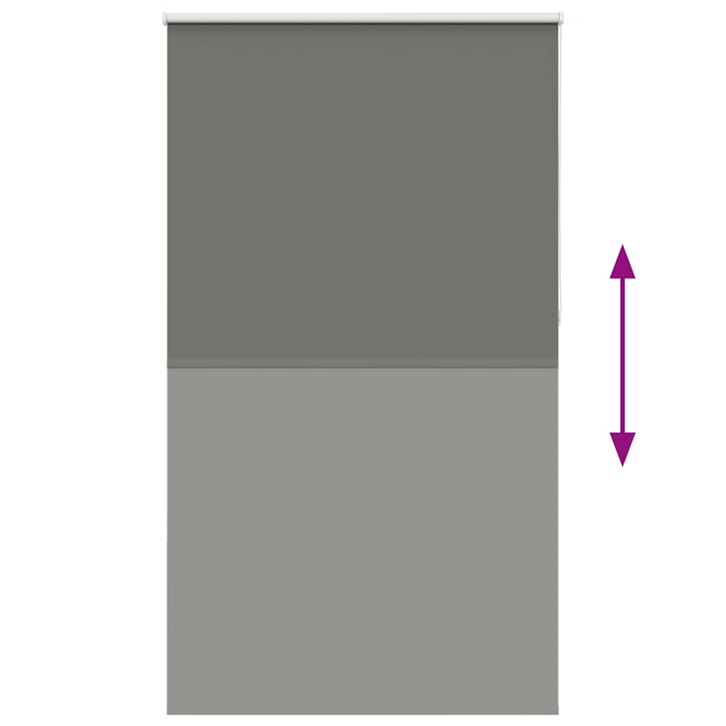 Roller Blind Blackout Grey 145x230 cm Fabric Width 141.6 cm Polyester