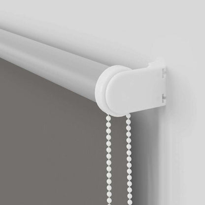 Roller Blind Blackout Grey 145x230 cm Fabric Width 141.6 cm Polyester