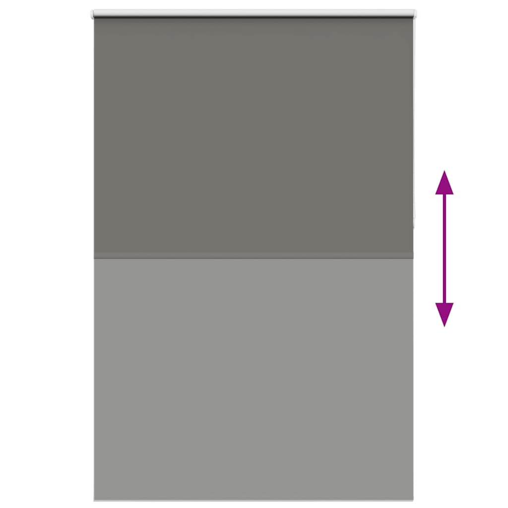 Roller Blind Blackout Grey 160x230 cm Fabric Width 156.6 cm Polyester