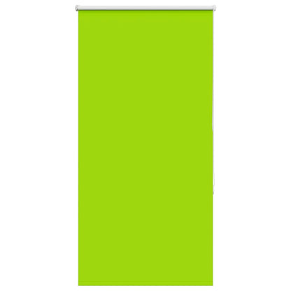 Roller Blind Blackout Leaves Green 75x130 cm Fabric Width 70.7 cm Polyester
