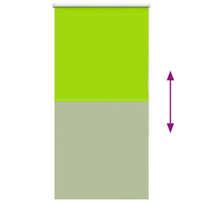Roller Blind Blackout Leaves Green 80x130 cm Fabric Width 75.7 cm Polyester