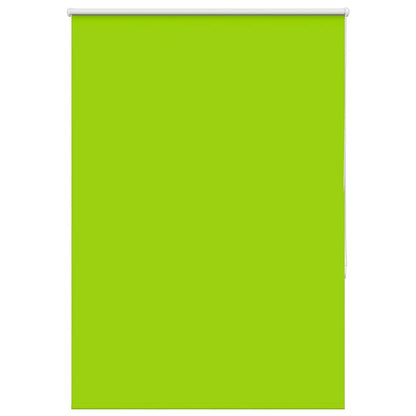 Roller Blind Blackout Leaves Green 100x130 cm Fabric Width 95.7 cm Polyester