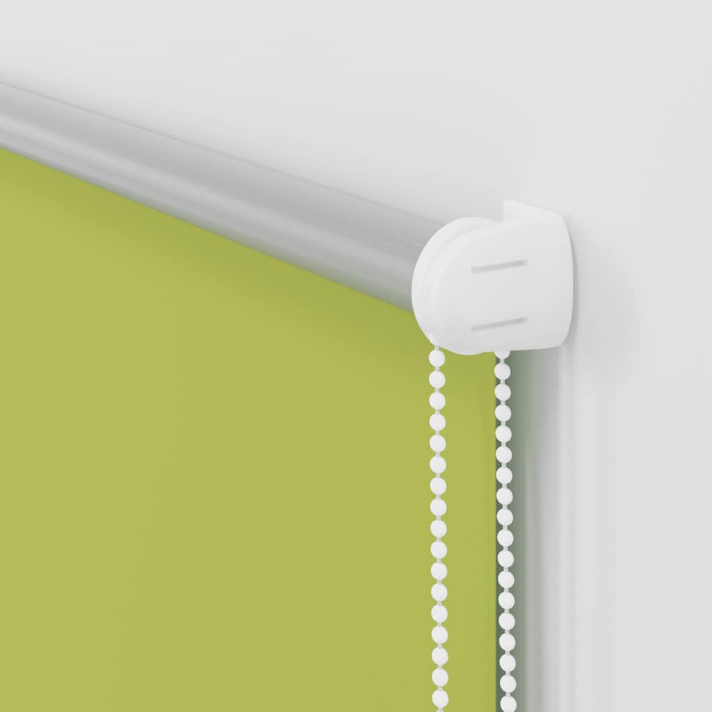Roller Blind Blackout Leaves Green 100x130 cm Fabric Width 95.7 cm Polyester