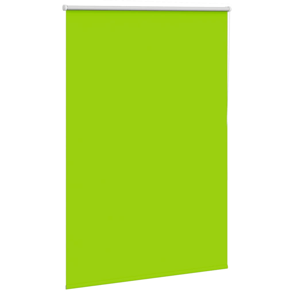 Roller Blind Blackout Leaves Green 100x130 cm Fabric Width 95.7 cm Polyester