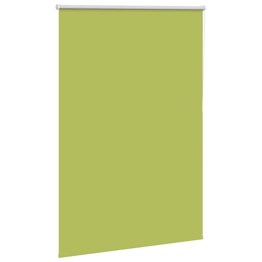 Roller Blind Blackout Leaves Green 100x130 cm Fabric Width 95.7 cm Polyester