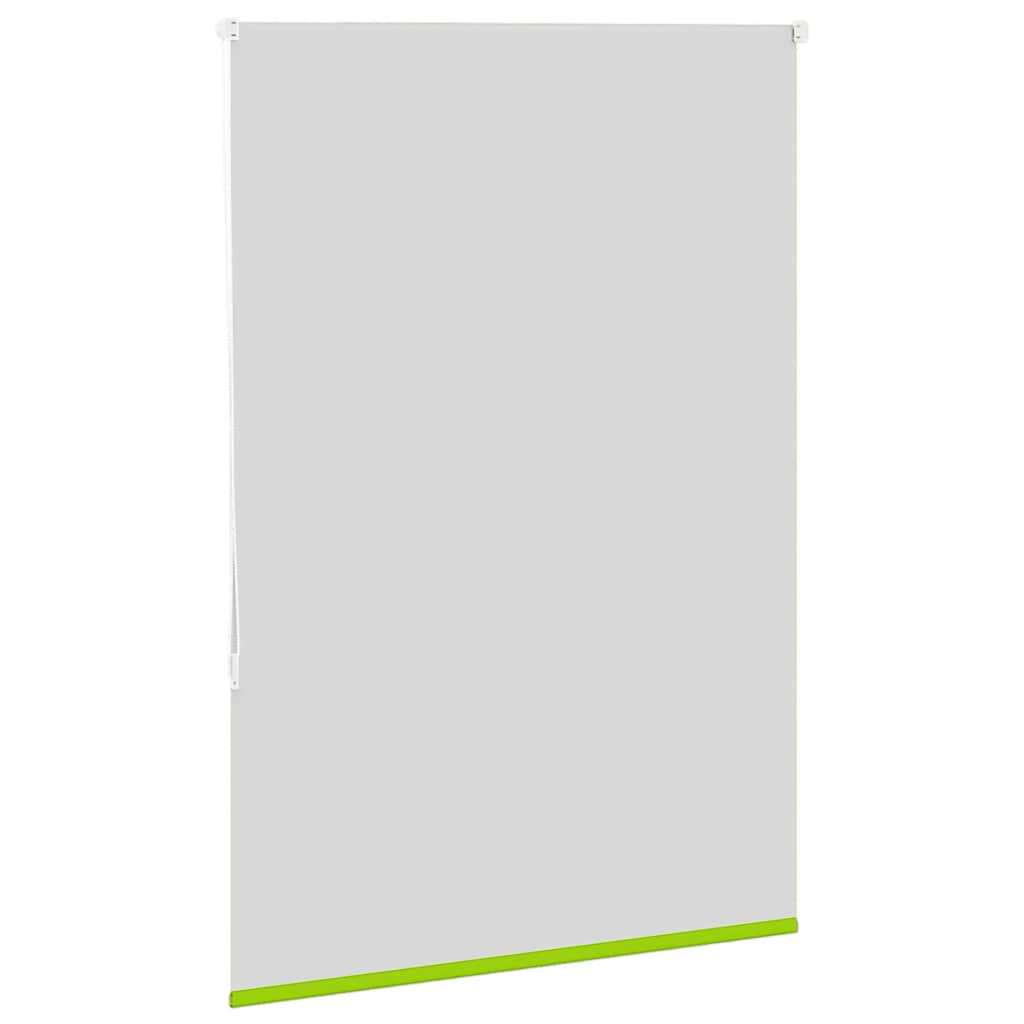 Roller Blind Blackout Leaves Green 100x130 cm Fabric Width 95.7 cm Polyester