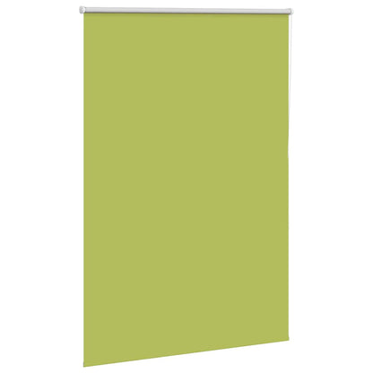 Roller Blind Blackout Leaves Green 105x130 cm Fabric Width 100.7 cm Polyester