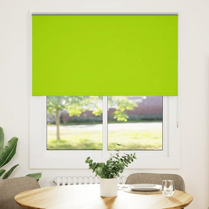 Roller Blind Blackout Leaves Green 135x130 cm Fabric Width 131.6 cm Polyester