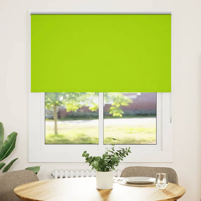 Roller Blind Blackout Leaves Green 140x130 cm Fabric Width 136.6 cm Polyester