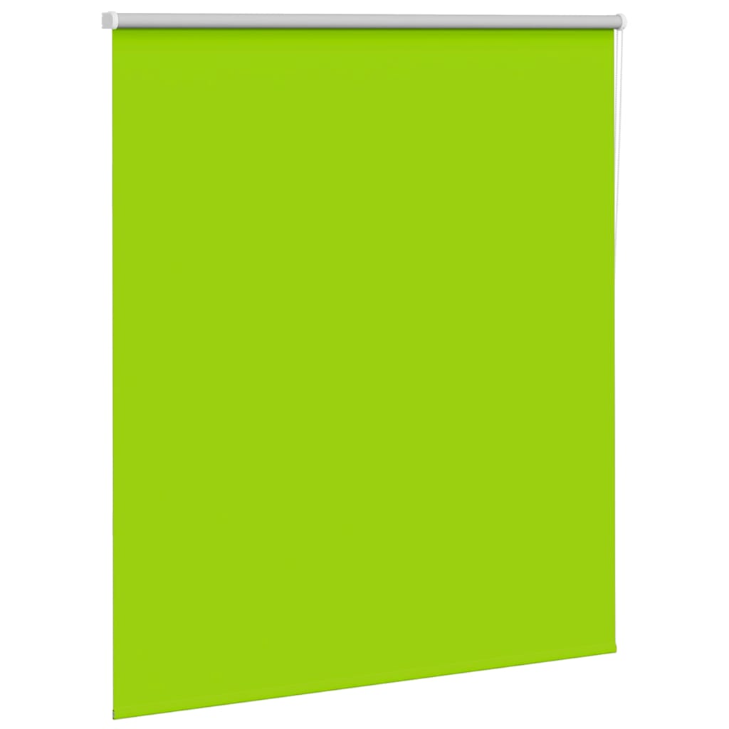 Roller Blind Blackout Leaves Green 140x130 cm Fabric Width 136.6 cm Polyester